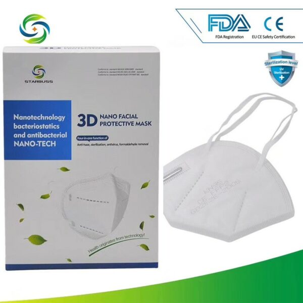 S-KN95 Disposable Mask 3D Nano Facial Protection MP2.5 FFP2 - 10 Pack