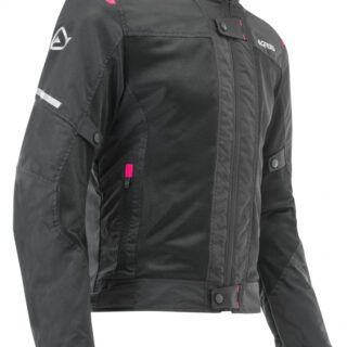 Acerbis Ramsey Vented Damen Motorrad Textiljacke, schwarz-pink, Größe 2XL, schwarz-pink, Größe 2XL