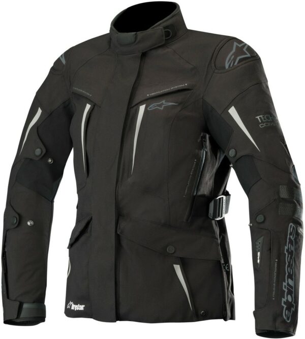 Alpinestars Stella Yaguara Drystar Tech-Air Damen Motorrad Textiljacke, schwarz, Größe M, schwarz, Größe M