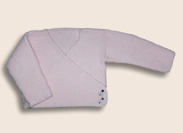 Baby Jacke Strickjacke Gr 56 - 62 Rosa Wickeljacke Handmade Baby Girls Cardigan From 1 3 Months Pink Knitted