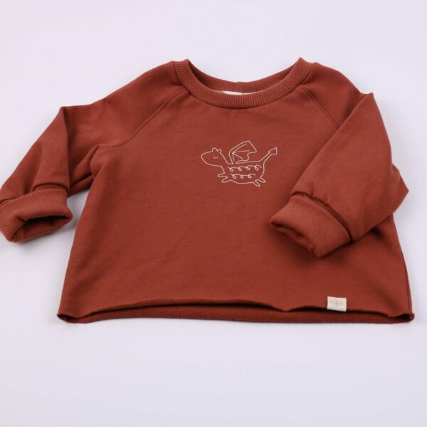 Baby Oversize Sweater Rost