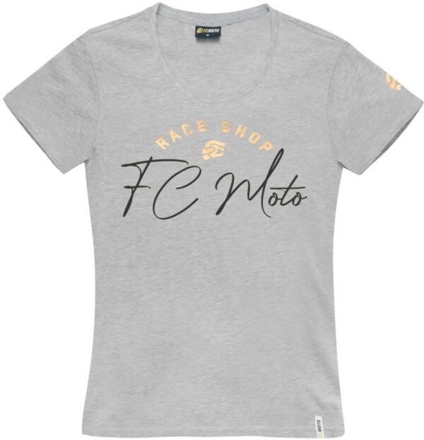FC-Moto FCM-Sign-T Damen T-Shirt, grau, Größe XS, grau, Größe XS