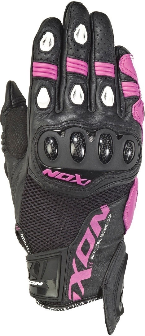 Ixon Rs Recall Damen Motorradhandschuhe, schwarz-pink, Größe XS, schwarz-pink, Größe XS