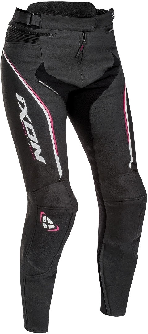 Ixon Trinity Damen Motorradhose, schwarz-pink, Größe M, schwarz-pink, Größe M