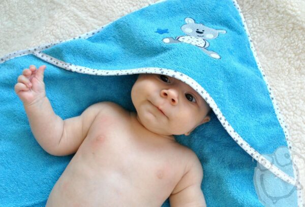 Kapuzenbadetuch Mit Name Teddy Hund Türkis Blau Badetuch Handtuch Kinderbadetuch Babybadetuch 100cm Geburtsgeschenk Baby Personalisiert