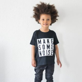 Make Some Noise, Kleinkind Baby T-Shirt, Monochrome Shirt, Kleidung, Kinder Spruch Junge Geschenk, Einzigartiges Geschenk