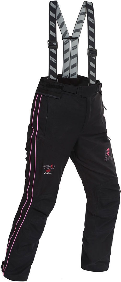 Rukka Orbita Gore-Tex Damen Motorrad Textilhose, schwarz-pink, Größe 36, schwarz-pink, Größe 36