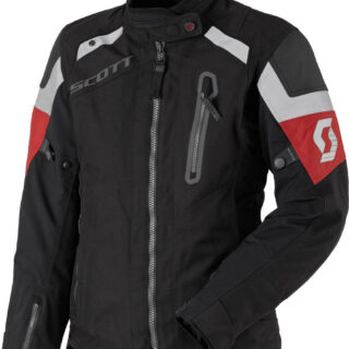 Scott Definit Pro DP Damen Motorrad Textiljacke, schwarz-rot, Größe 38, schwarz-rot, Größe 38