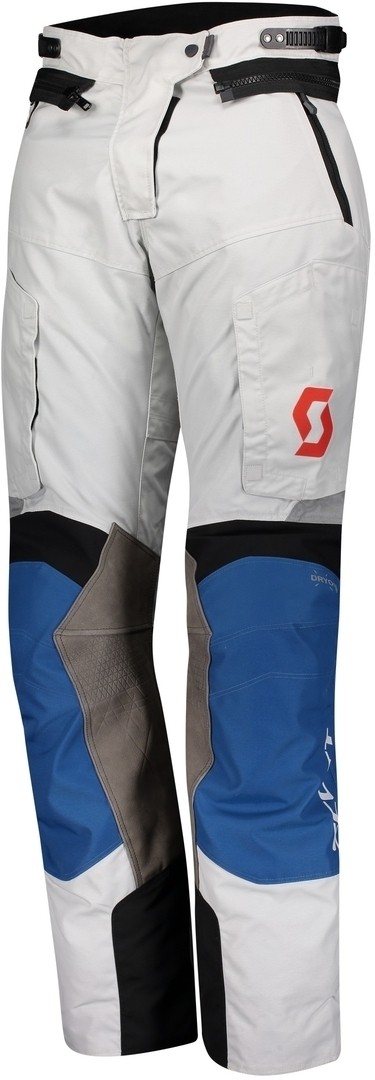 Scott Dualraid Dryo Damen Motorrad Textilhose, grau-blau, Größe 42, grau-blau, Größe 42