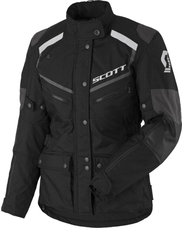 Scott Turn ADV DP Damen Motorrad Textiljacke, schwarz-grau, Größe 42, schwarz-grau, Größe 42