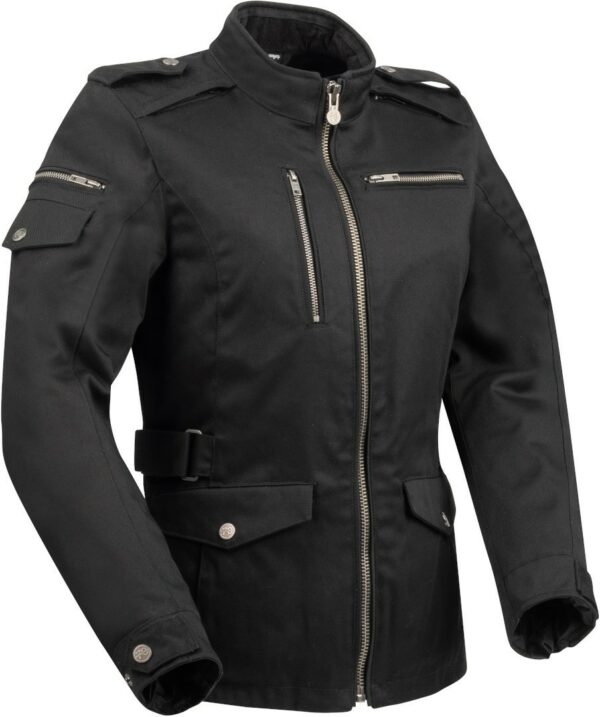 Segura Leyton Damen Motorrad Textiljacke, schwarz, Größe 36, schwarz, Größe 36