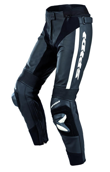 Spidi RR Pro Damen Motorrad Lederhose, schwarz-weiss, Größe 48, schwarz-weiss, Größe 48