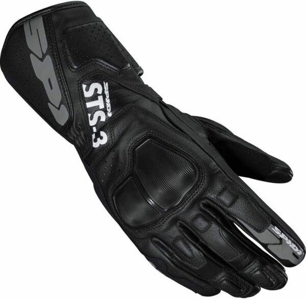 Spidi STS-3 Damen Motorrad Handschuhe, schwarz, Größe XS, schwarz, Größe XS