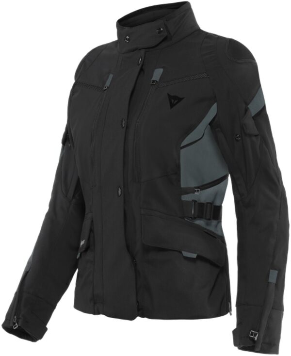 Dainese Carve Master 3 Gore-Tex Damen Motorrad Textiljacke, schwarz-grau, Größe 40, schwarz-grau, Größe 40