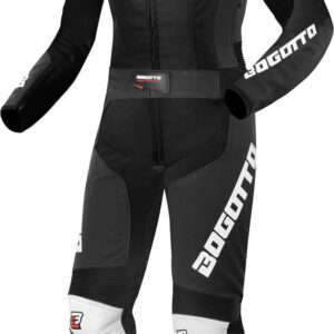 Bogotto Losail 2-Teiler Damen Motorrad Lederkombi, schwarz-weiss, Größe 34, schwarz-weiss, Größe 34