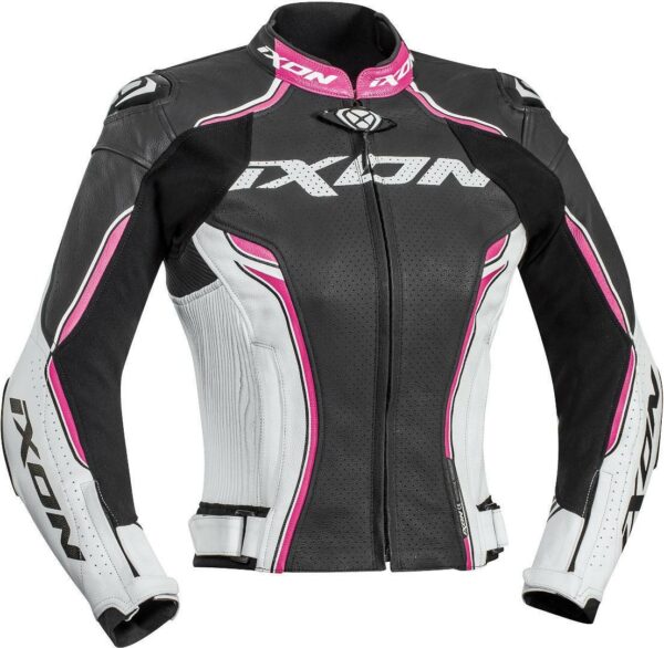 Ixon Vortex Damen Jacke, schwarz-weiss-pink, Größe XS, schwarz-weiss-pink, Größe XS