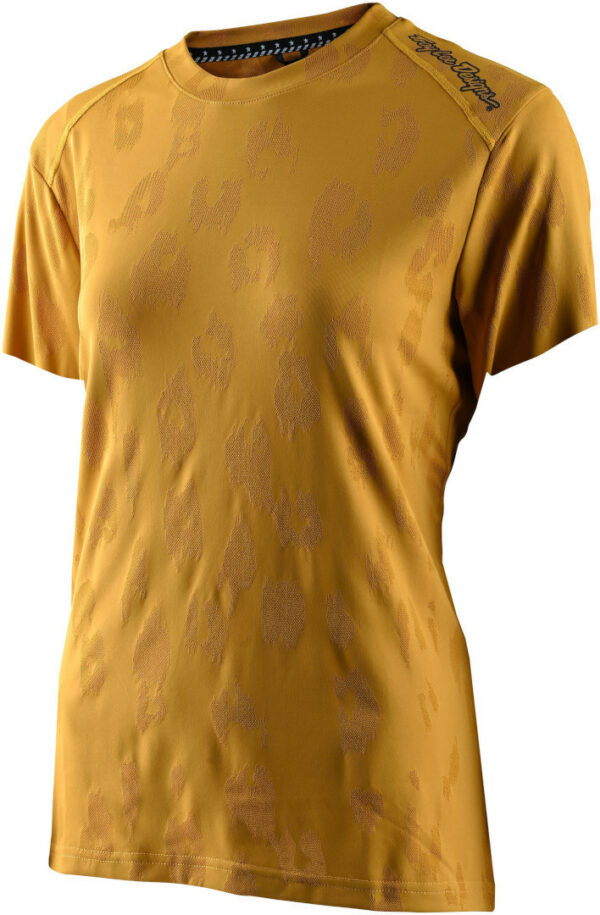 Troy Lee Designs Lilium Jacquard Kurzarm Damen Fahrrad Jersey, gelb, Größe XS, gelb, Größe XS
