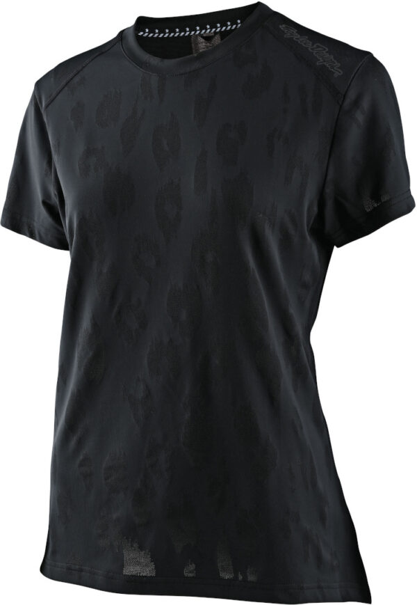 Troy Lee Designs Lilium Jacquard Kurzarm Damen Fahrrad Jersey, schwarz, Größe XS, schwarz, Größe XS