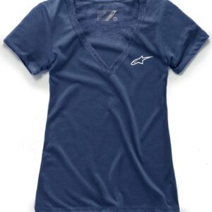 Alpinestars Ageless V-Neck Damen T-Shirt, blau, Größe XS, blau, Größe XS