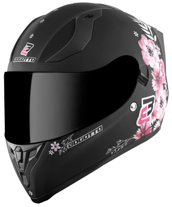 Bogotto V128 Fiori Damen Helm, schwarz-pink, Größe 2XL, schwarz-pink, Größe 2XL
