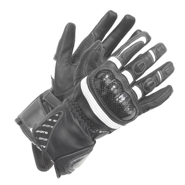 Büse Misano Damen Handschuhe, schwarz-weiss, Größe S, schwarz-weiss, Größe S