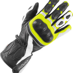 Büse Pit Lane Damen Handschuhe, schwarz-weiss-gelb, Größe S, schwarz-weiss-gelb, Größe S