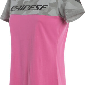 Dainese Camo Tracks Damen T-Shirt, grau-pink, Größe XS, grau-pink, Größe XS