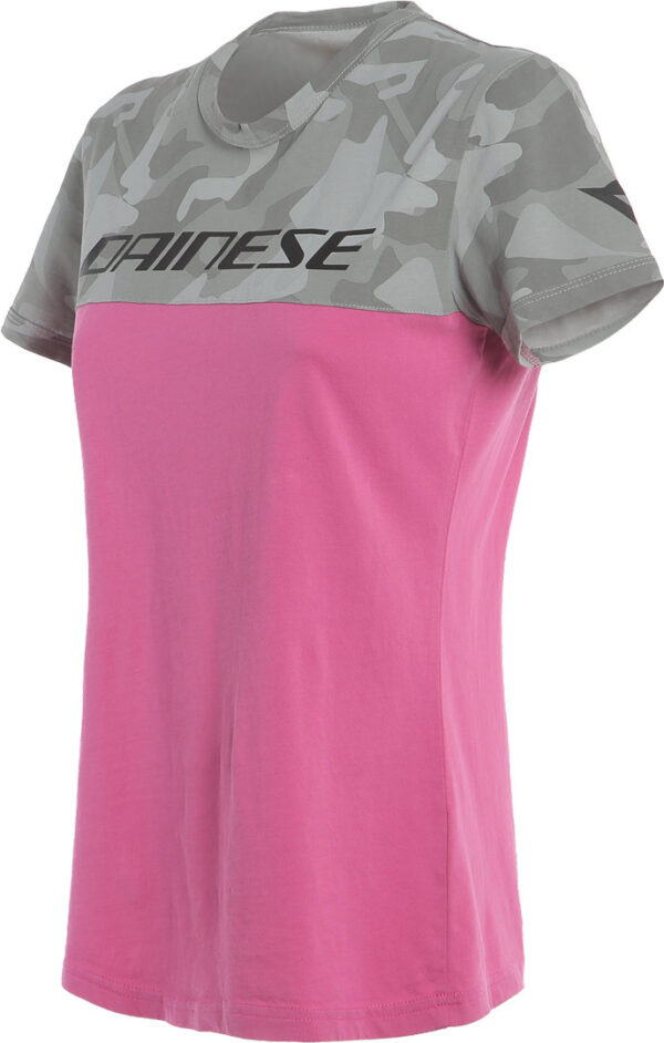 Dainese Camo Tracks Damen T-Shirt, grau-pink, Größe XS, grau-pink, Größe XS