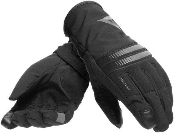Dainese Plaza 3 D-Dry Damen Motorrad Handschuhe, schwarz-grau, Größe 2XS, schwarz-grau, Größe 2XS