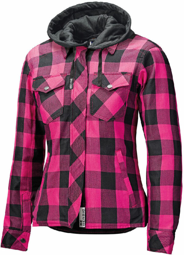 Held Lumberjack II Damen Motorrad Textiljacke, schwarz-pink, Größe XS, schwarz-pink, Größe XS