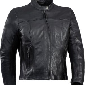 Ixon Crank-C Damen Motorrad Lederjacke, schwarz, Größe 2XL, schwarz, Größe 2XL