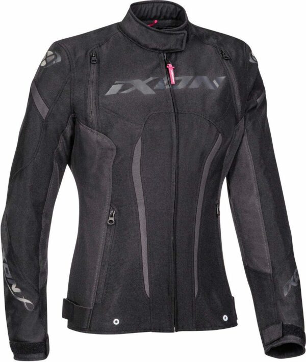 Ixon Striker Damen Motorrad Textiljacke, schwarz, Größe XS, schwarz, Größe XS