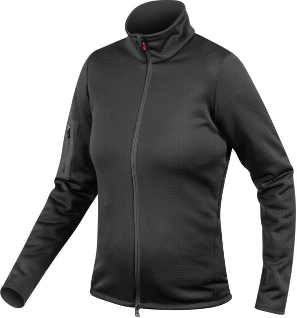 Komperdell Full Zip Sweater Damen Protektorenjacke, schwarz, Größe 25 2XS, schwarz, Größe 25 2XS