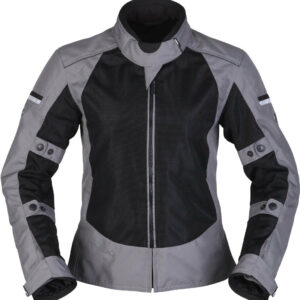 Modeka Veo Air Damen Motorrad Textiljacke, schwarz-grau, Größe 34, schwarz-grau, Größe 34