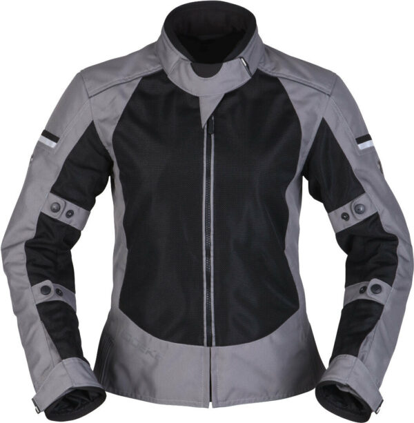 Modeka Veo Air Damen Motorrad Textiljacke, schwarz-grau, Größe 34, schwarz-grau, Größe 34