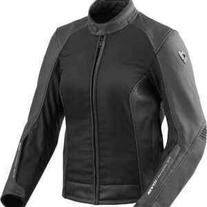 Revit Ignition 3 Damen Leder/Textil Jacke, schwarz, Größe 34, schwarz, Größe 34
