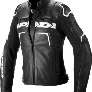 Spidi Evorider 2 Damen Motorrad Lederjacke, schwarz-weiss, Größe 44, schwarz-weiss, Größe 44