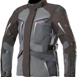 Alpinestars Stella Yaguara Drystar Tech-Air Damen Motorrad Textiljacke, schwarz-grau, Größe M, schwarz-grau, Größe M