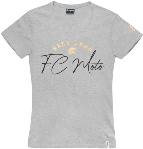 FC-Moto FCM-Sign-T Damen T-Shirt, grau, Größe XS, grau, Größe XS