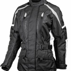 GMS Dayton Damen Motorrad Textiljacke, schwarz-grau, Größe 2XL, schwarz-grau, Größe 2XL