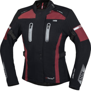 IXS Tour Pacora-ST Damen Motorrad Textiljacke, schwarz-rot, Größe 3XL, schwarz-rot, Größe 3XL