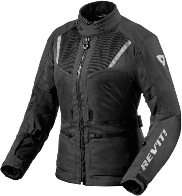 Revit Levante 2 H2O Damen Motorrad Textiljacke, schwarz, Größe 34, schwarz, Größe 34