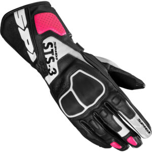 Spidi STS-3 Damen Motorrad Handschuhe, schwarz-pink, Größe XS, schwarz-pink, Größe XS