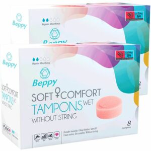 Beppy *Wet* Soft + Comfort Tampons Doppelpack, ohne Fädchen