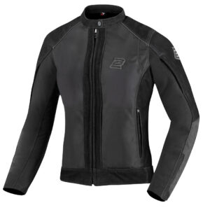 Bogotto Tek-M wasserdichte Damen Motorrad Leder- / Textiljacke, schwarz, Größe XS, schwarz, Größe XS