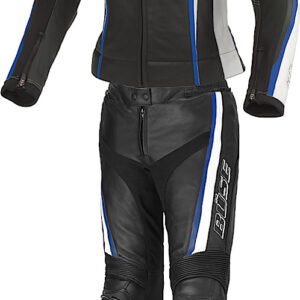 Büse Mille 2-Teiler Damen Motorrad Lederkombi, schwarz-blau, Größe 36, schwarz-blau, Größe 36