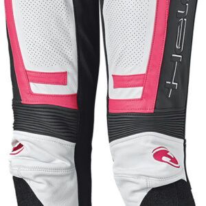 Held Rocket 3.0 Damen Motorrad Lederhose, schwarz-weiss-pink, Größe 38, schwarz-weiss-pink, Größe 38