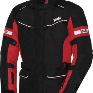 IXS Tour Evans-ST Damen Motorrad Textiljacke, schwarz-rot, Größe S, schwarz-rot, Größe S
