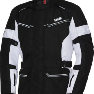 IXS Tour Evans-ST Damen Motorrad Textiljacke, schwarz-weiss, Größe M, schwarz-weiss, Größe M