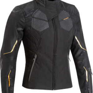 Ixon Cell Damen Motorrad Textiljacke, schwarz-gold, Größe S, schwarz-gold, Größe S